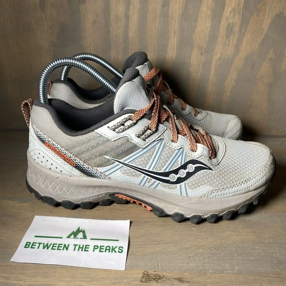 Saucony Excursion TR 14 Shoes Sneaker Sky Coral Gray S10584-2 Athletic Women 7.5